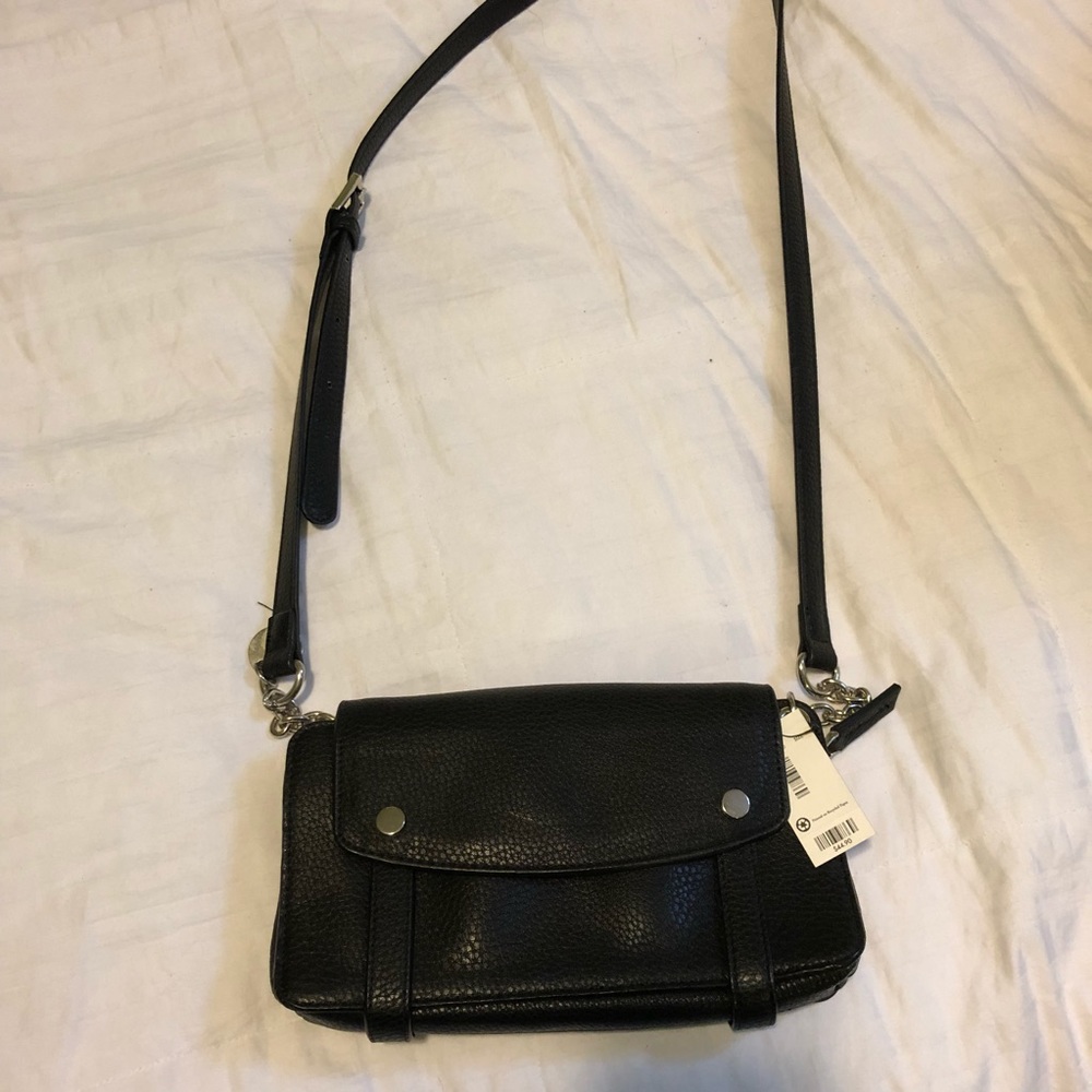NWT The Limited Black Buckle Mini Crossbody Bag